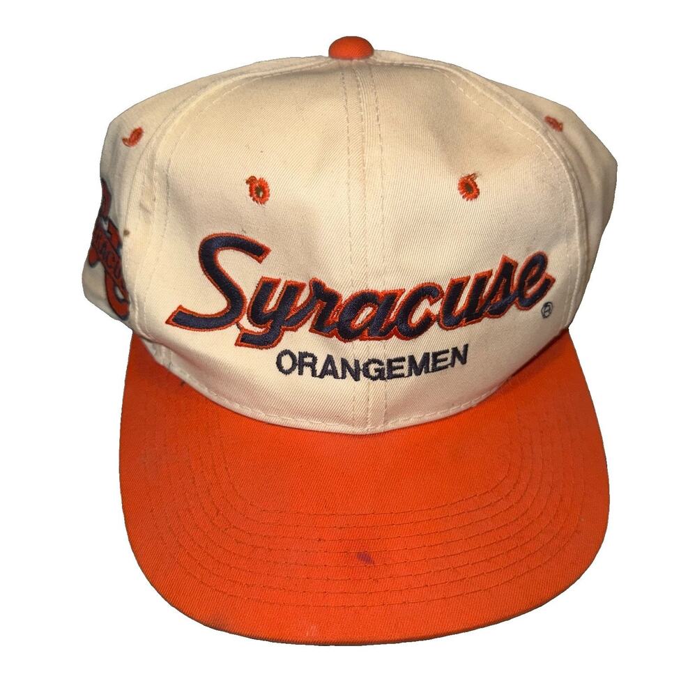 Vintage Syracuse Orangemen Hat Snapback Sports Specialties Double Line Script